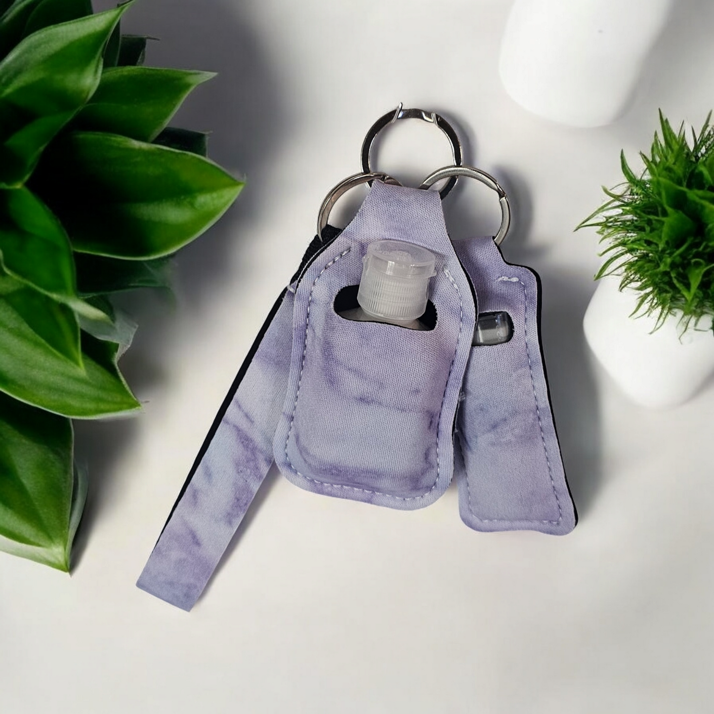 Lotion and Lip Balm Keychains w/ Wristlet