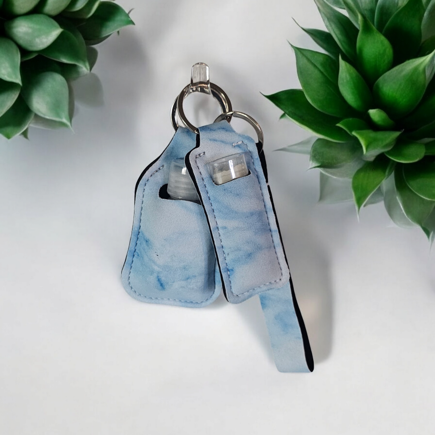 Lotion and Lip Balm Keychains w/ Wristlet