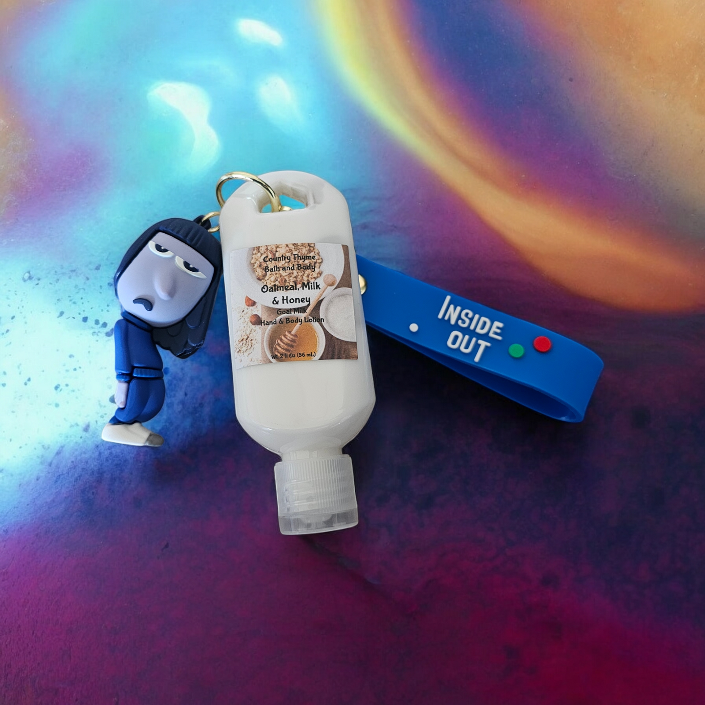Inside Out Lotion Keychains w/ Wristlet