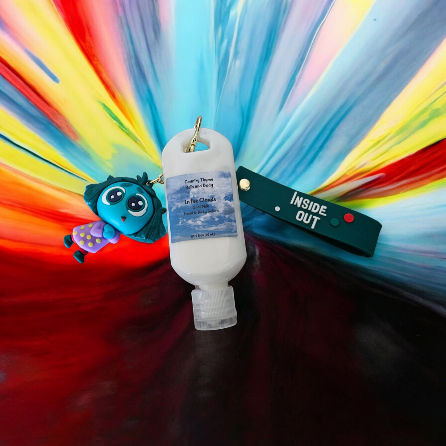 Inside Out Lotion Keychains w/ Wristlet
