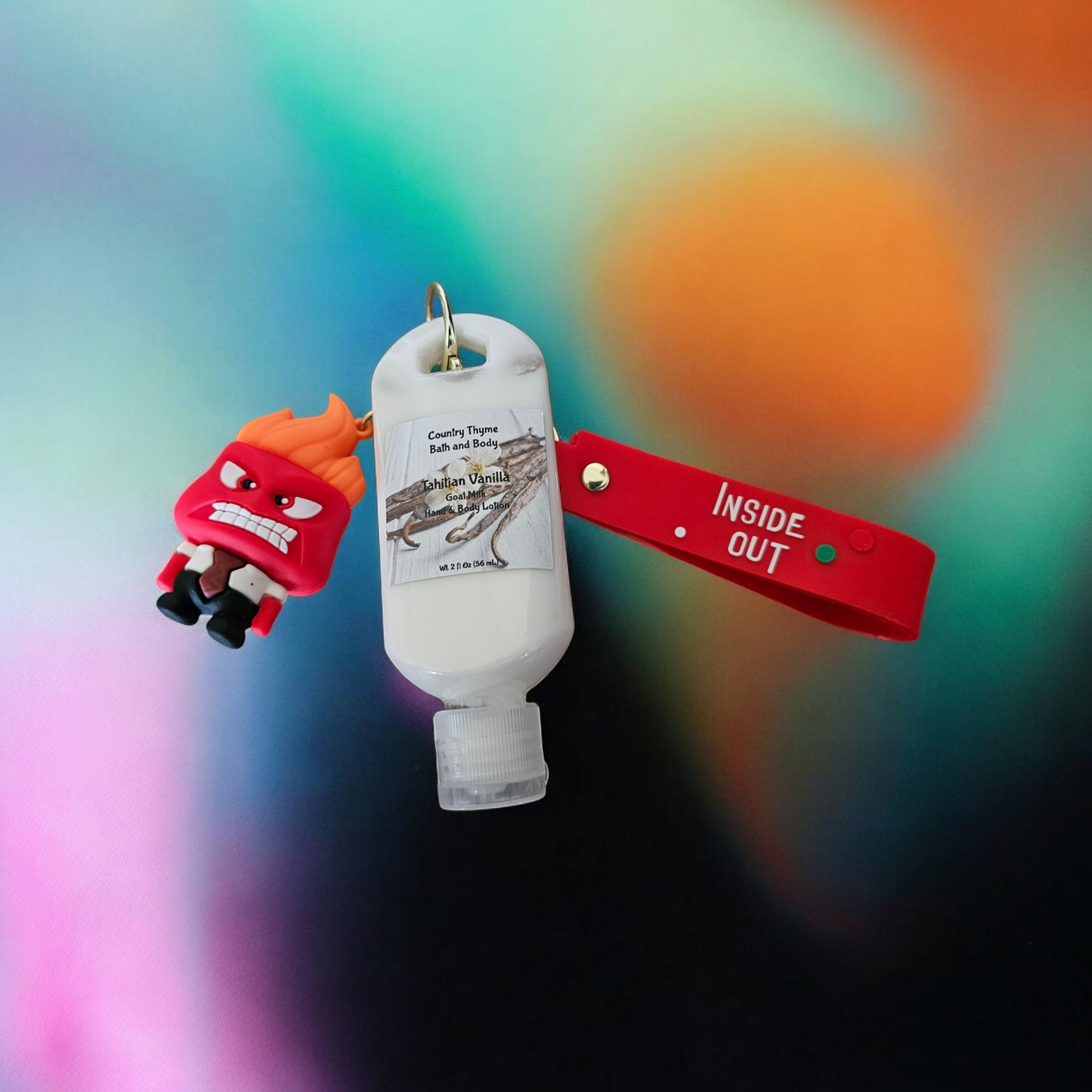 Inside Out Lotion Keychains w/ Wristlet