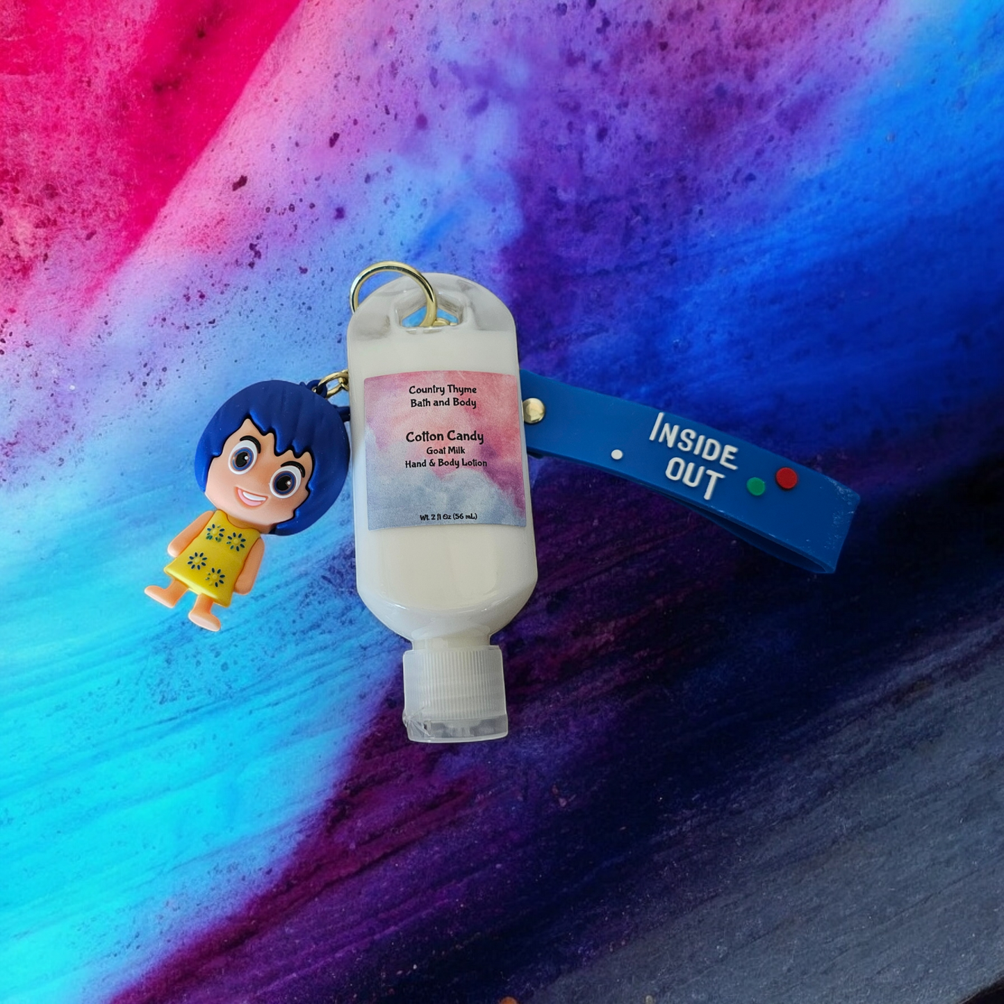 Inside Out Lotion Keychains w/ Wristlet
