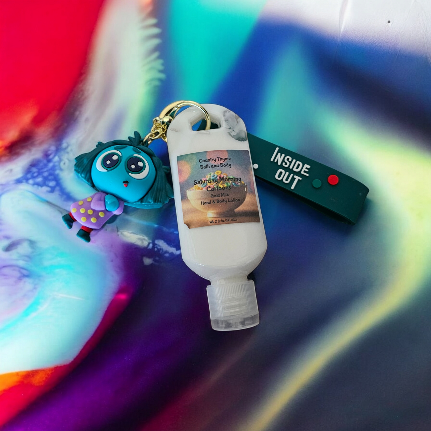 Inside Out Lotion Keychains w/ Wristlet