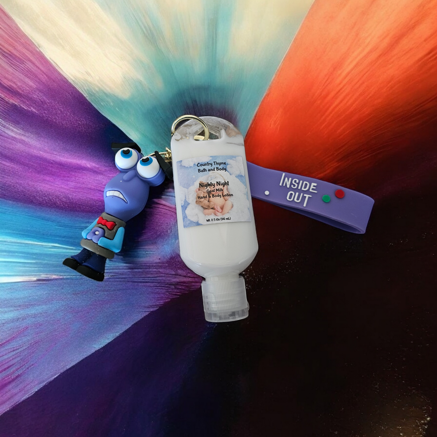 Inside Out Lotion Keychains w/ Wristlet