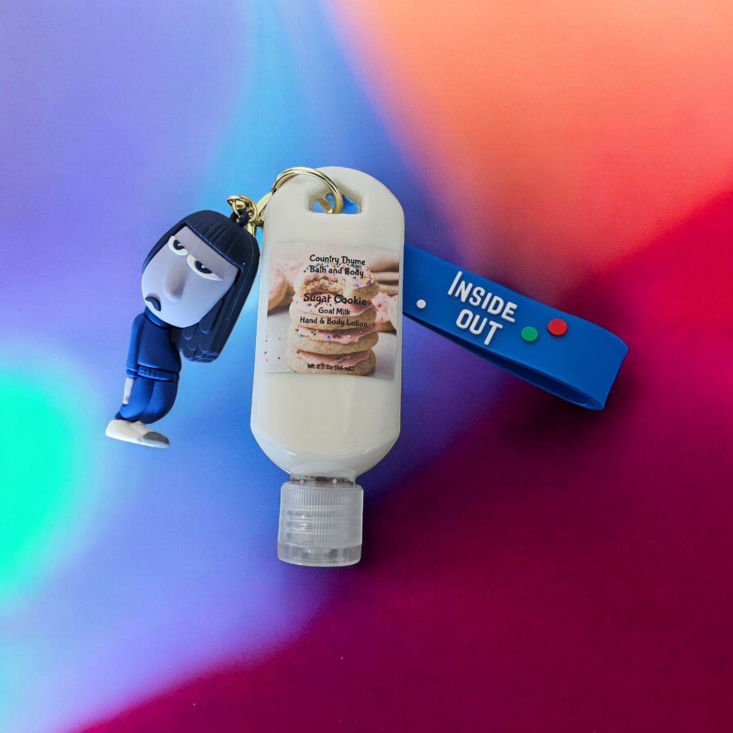 Inside Out Lotion Keychains w/ Wristlet