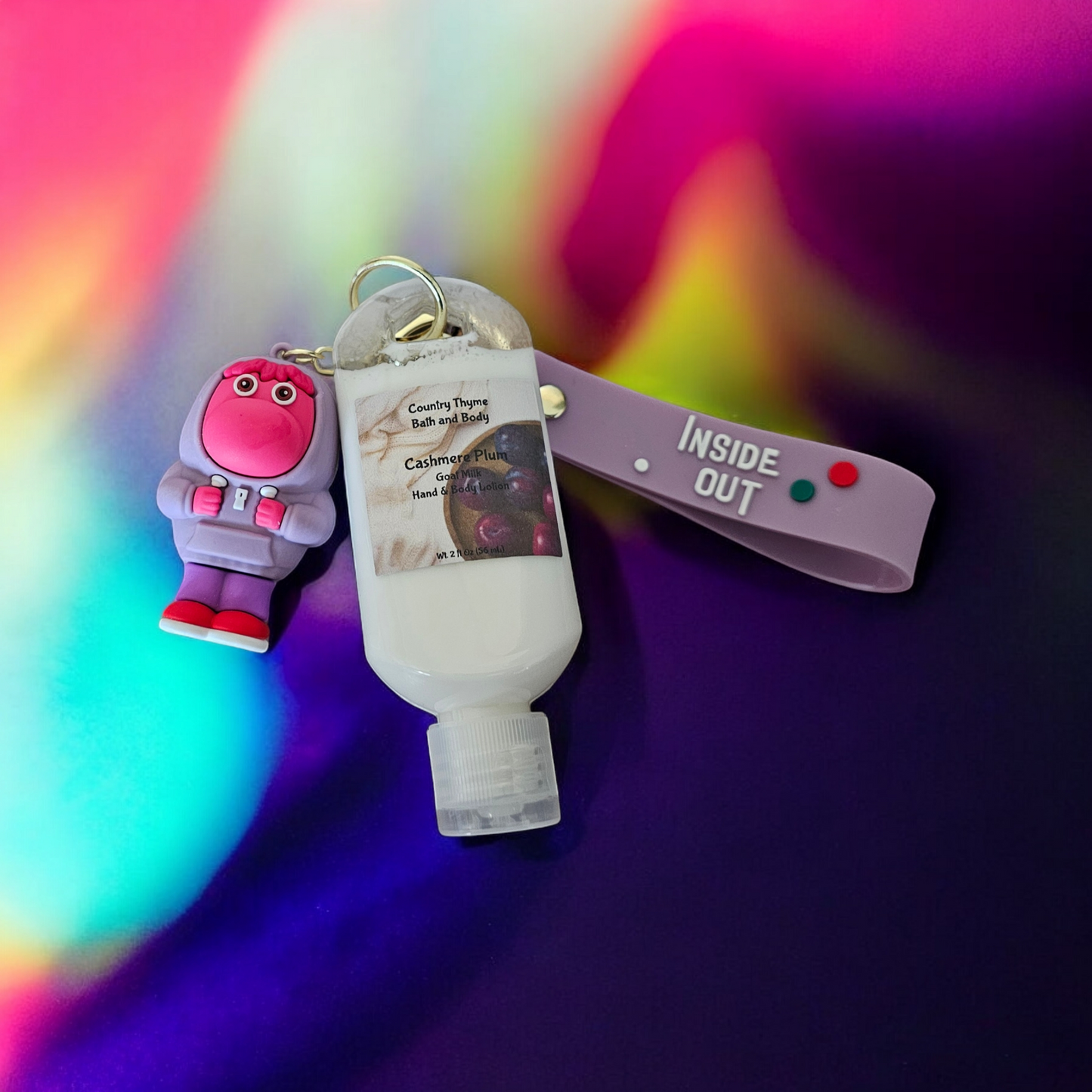Inside Out Lotion Keychains w/ Wristlet