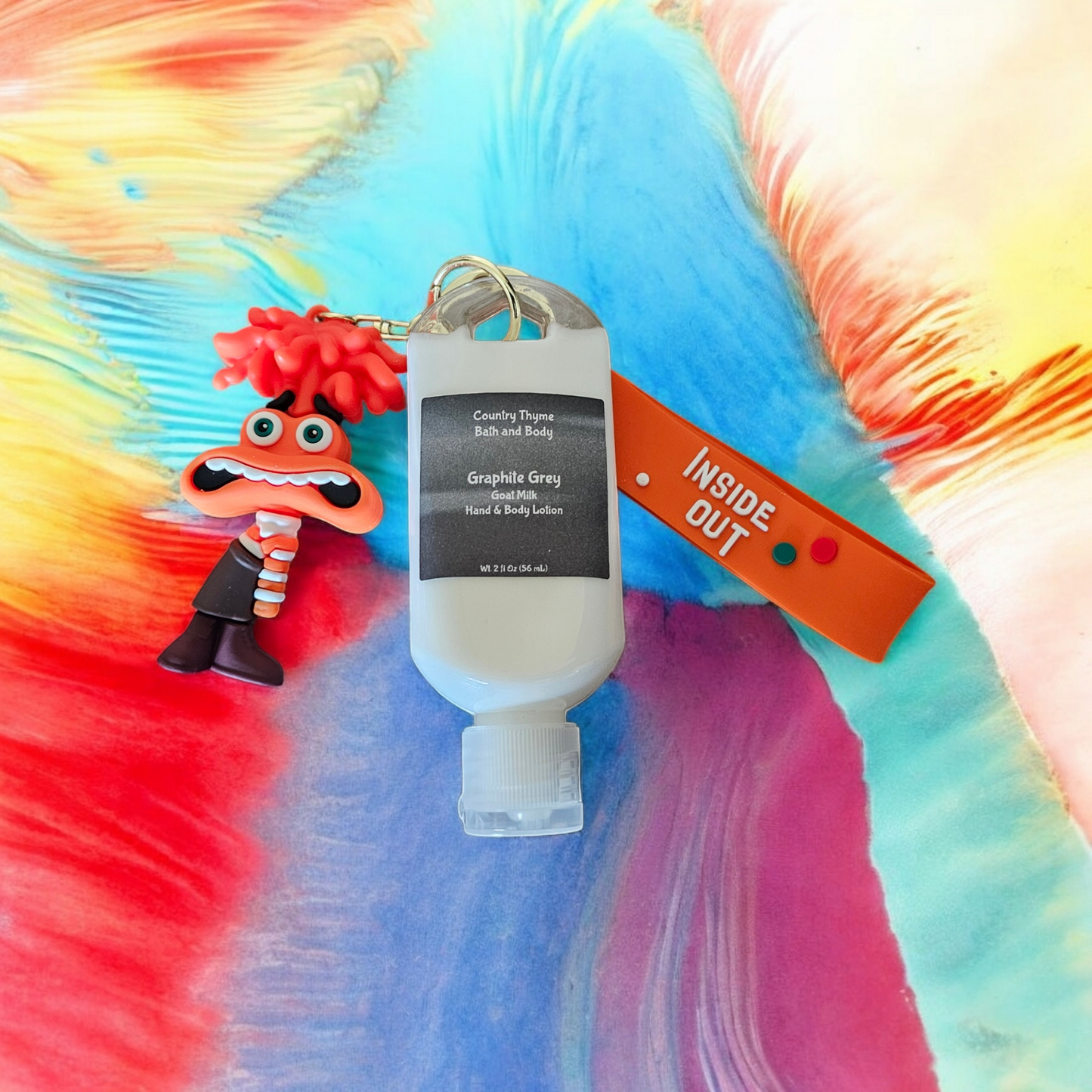 Inside Out Lotion Keychains w/ Wristlet