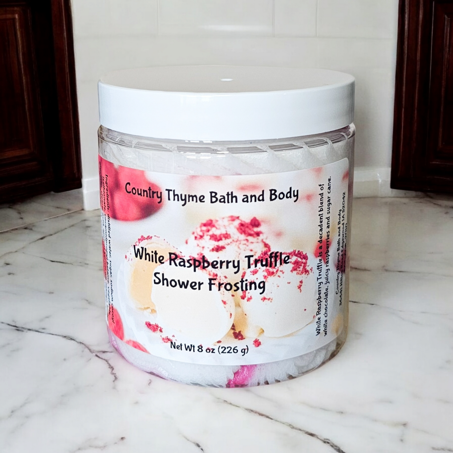 White Raspberry Truffle Shower Frosting