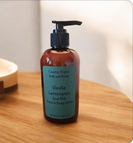 Vanilla Lemongrass Goat Milk & Honey Body Lotion