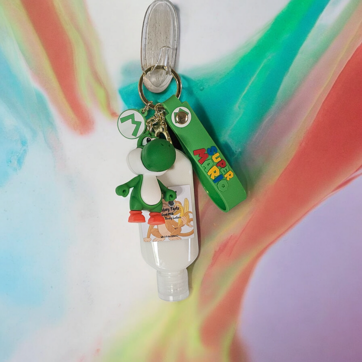 Mario & Friends Lotion Keychains w/ Wristlet