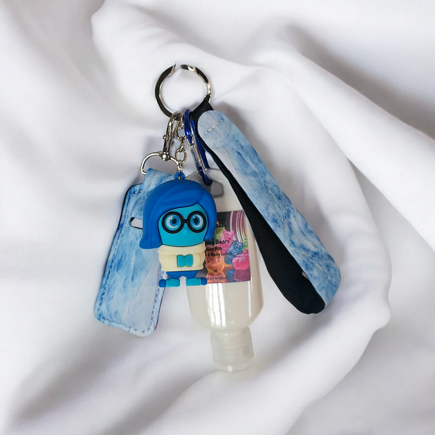 Inside Out Lotion & Lip Balm Keychains w/ Wristlet