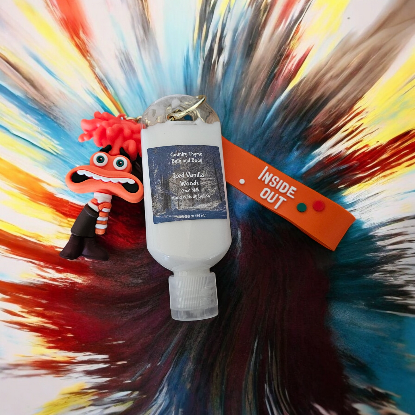 Inside Out Lotion Keychains w/ Wristlet